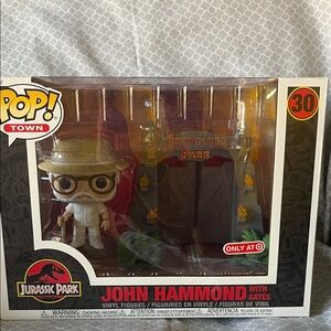 Funko Pop! Town Jurassic Park John Hammond with Gates